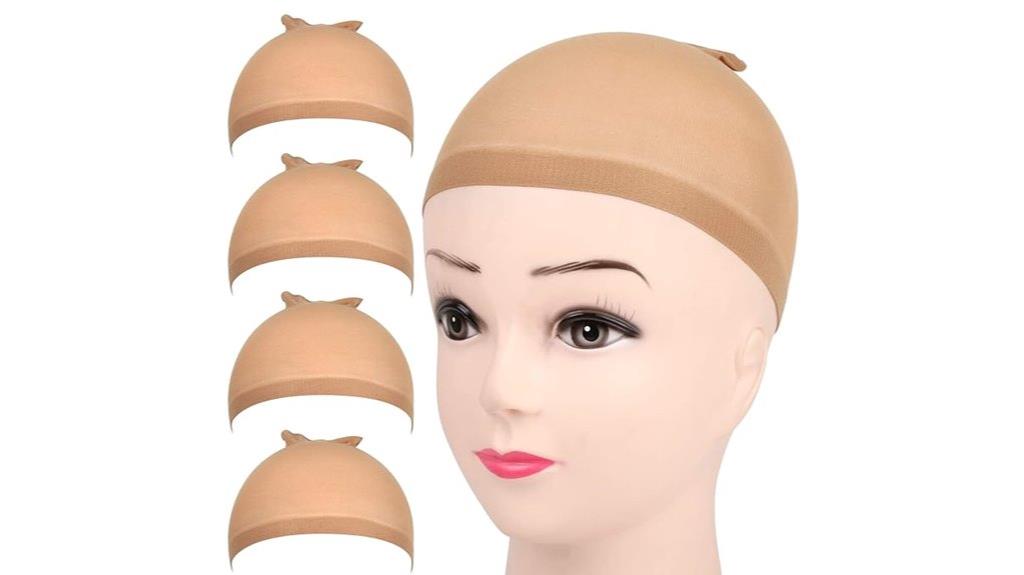 light brown wig cap set