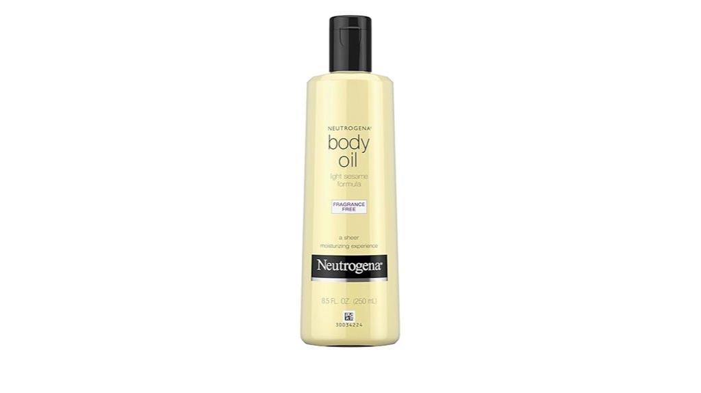 light sesame body oil