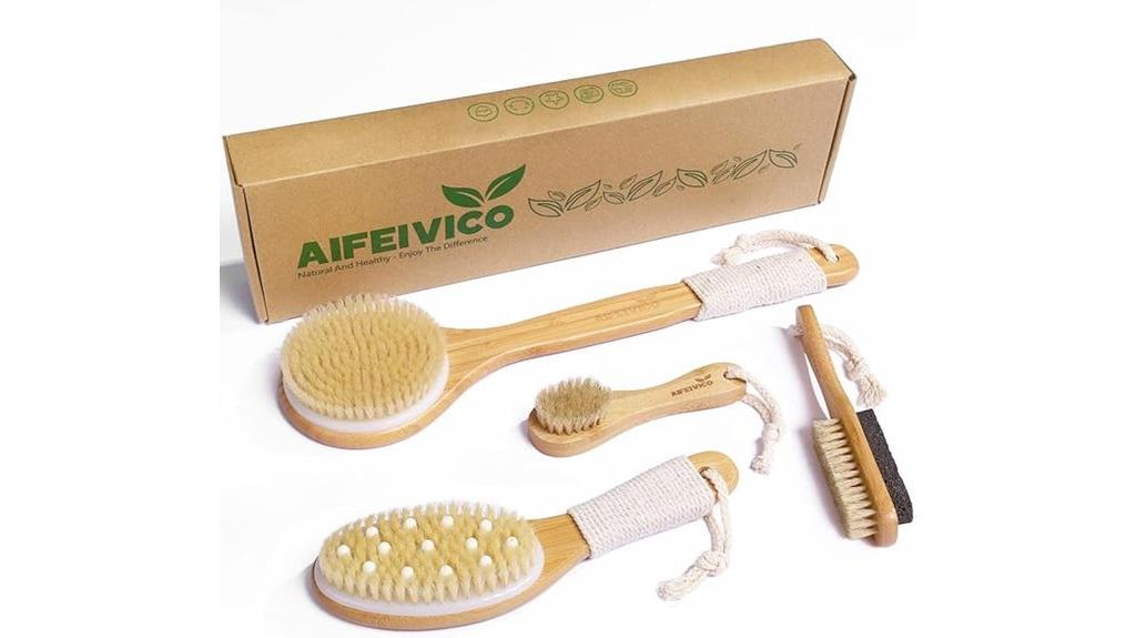 long handled dry body brush