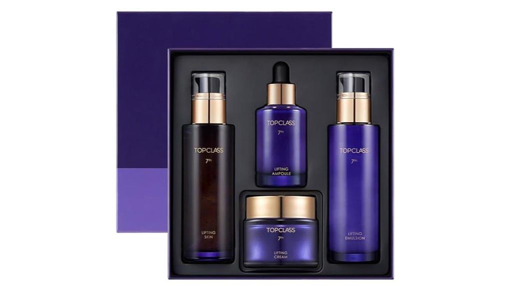 luxury four piece skincare set