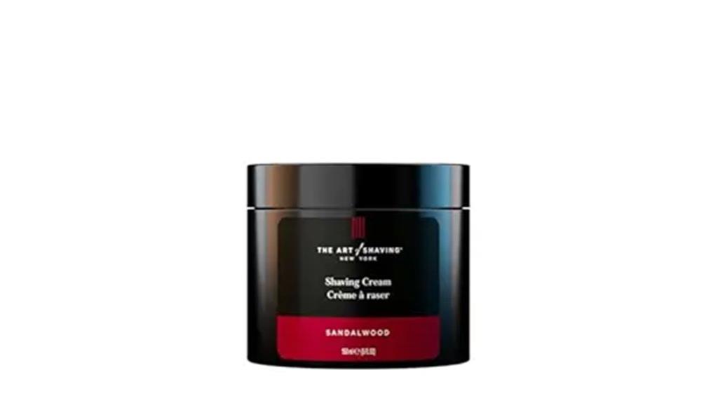 luxury sandalwood shaving cream