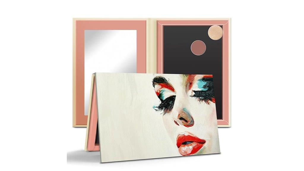magnetic palette with mirror