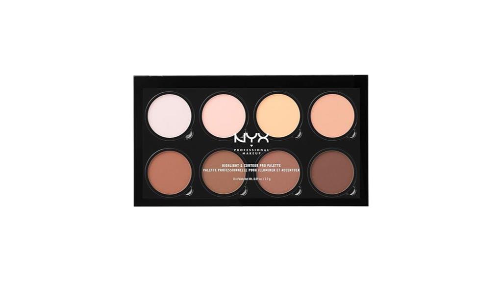 makeup contour highlighting palette