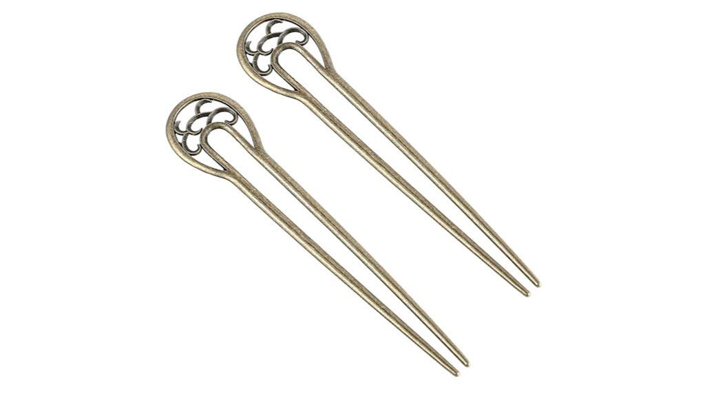 metal u shaped hair pins