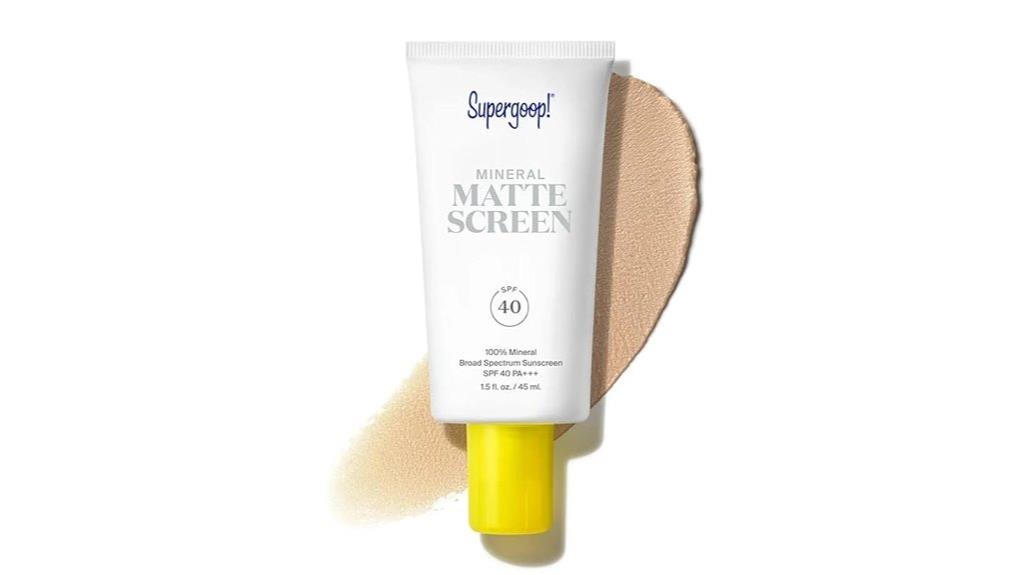 mineral spf 40 sunscreen