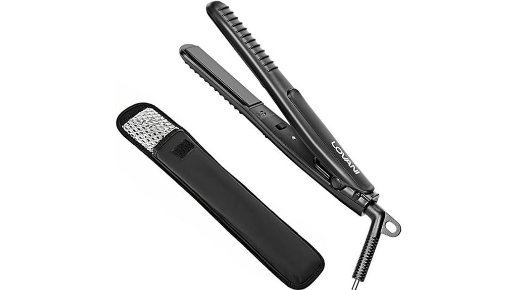 mini travel titanium straightener
