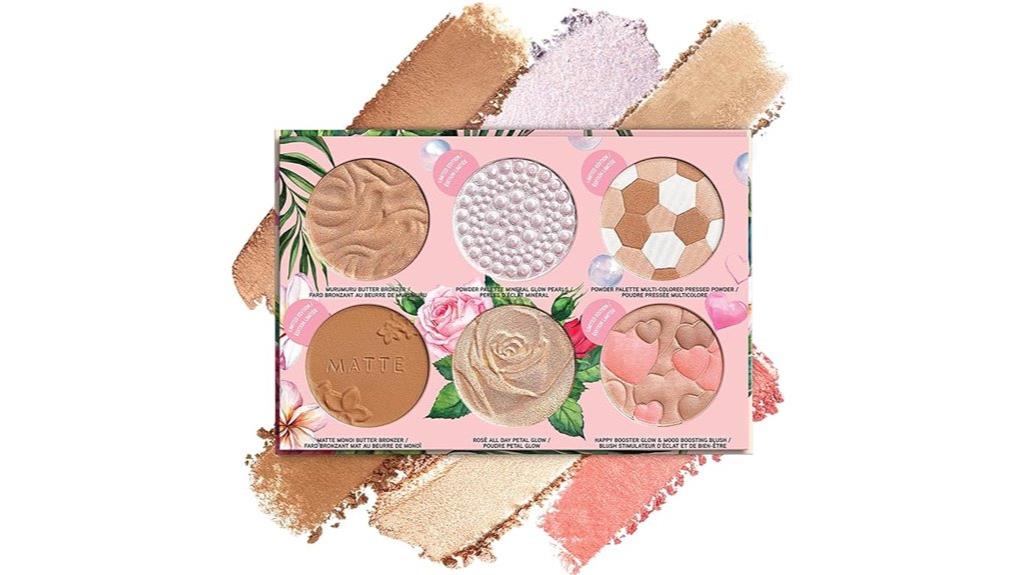 multi color face makeup palette