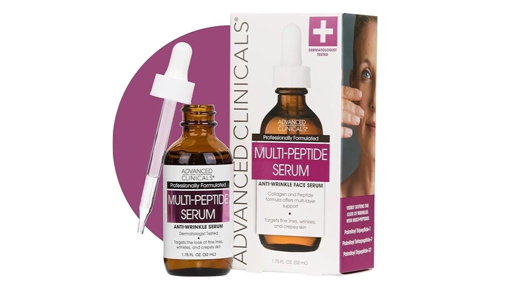 multi peptide face serum