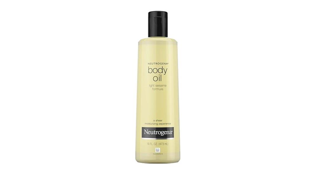 neutrogena sesame body oil
