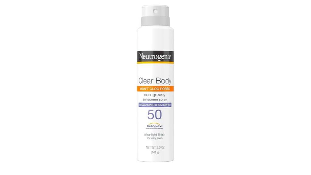 neutrogena spf 50 spray