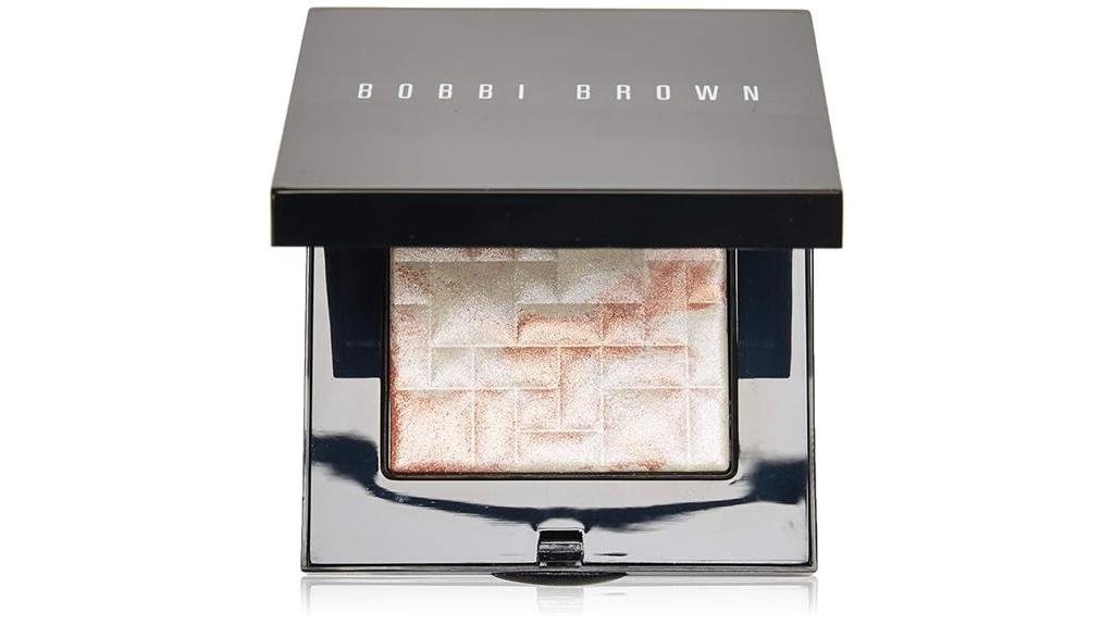 pink glow highlighting powder
