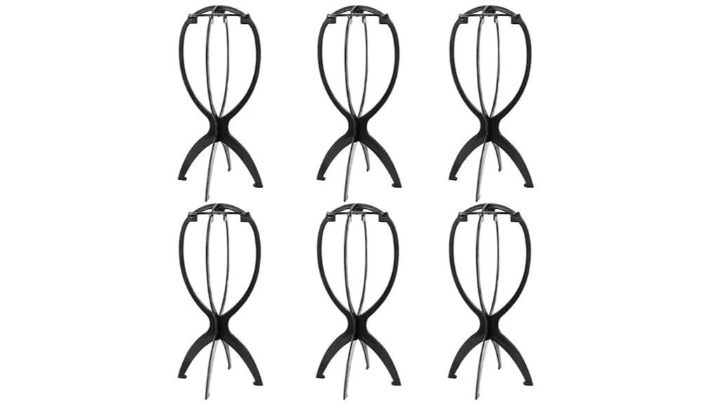 portable wig stand set