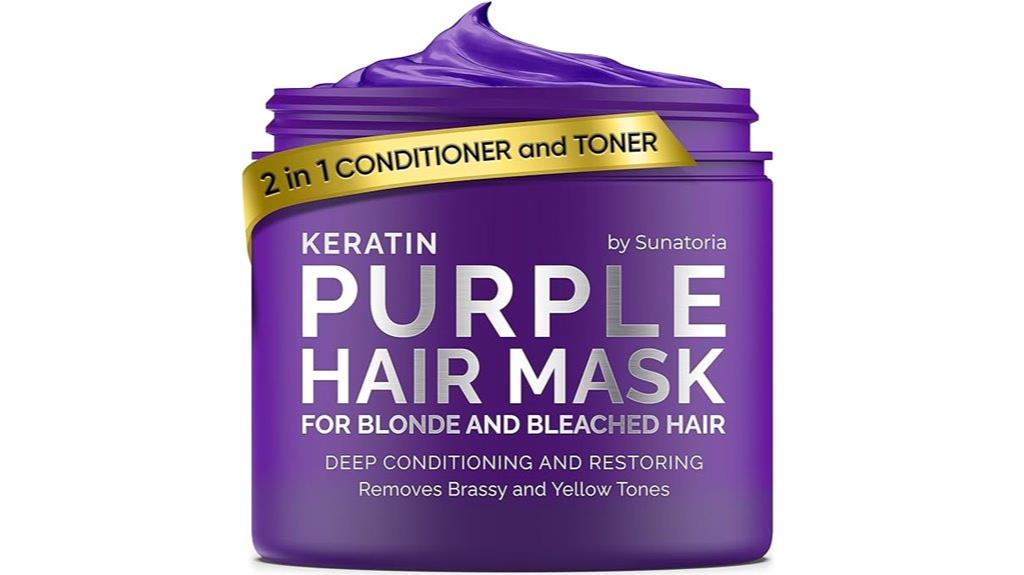 purple keratin hair mask