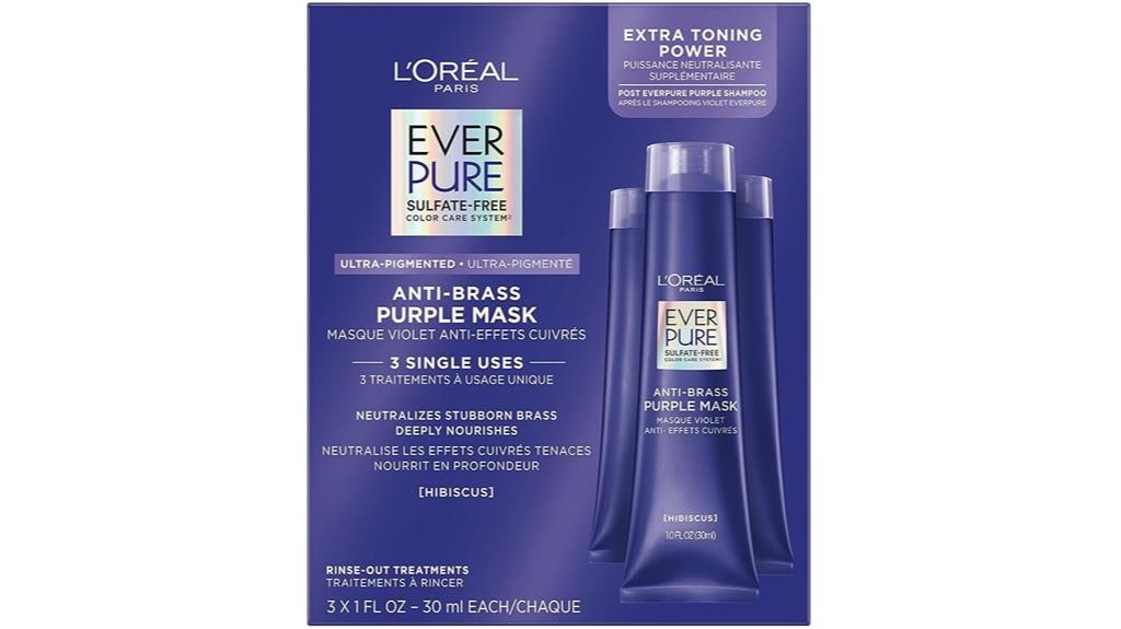 purple rinse out hair mask