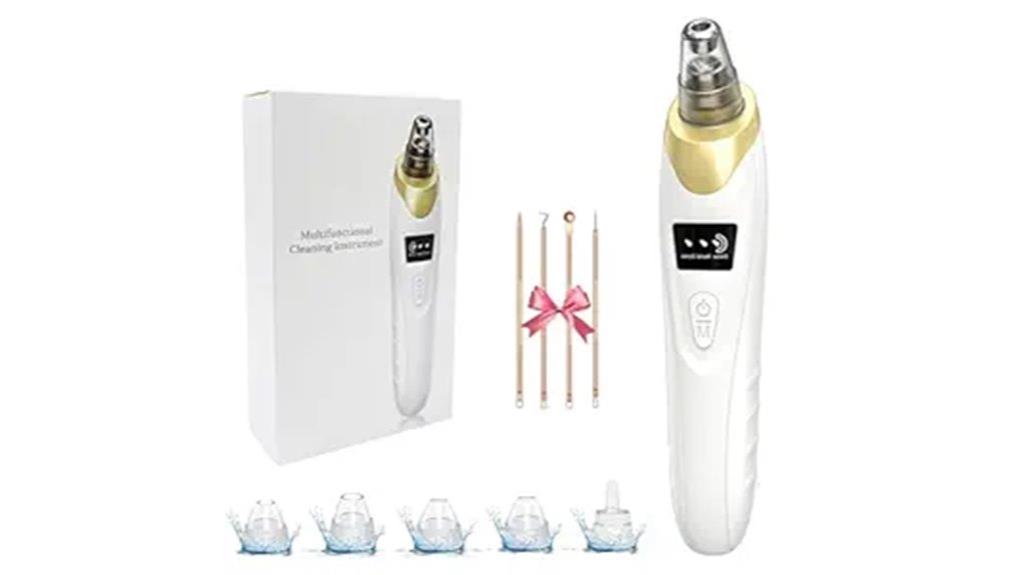 rechargeable blackhead vacuum device