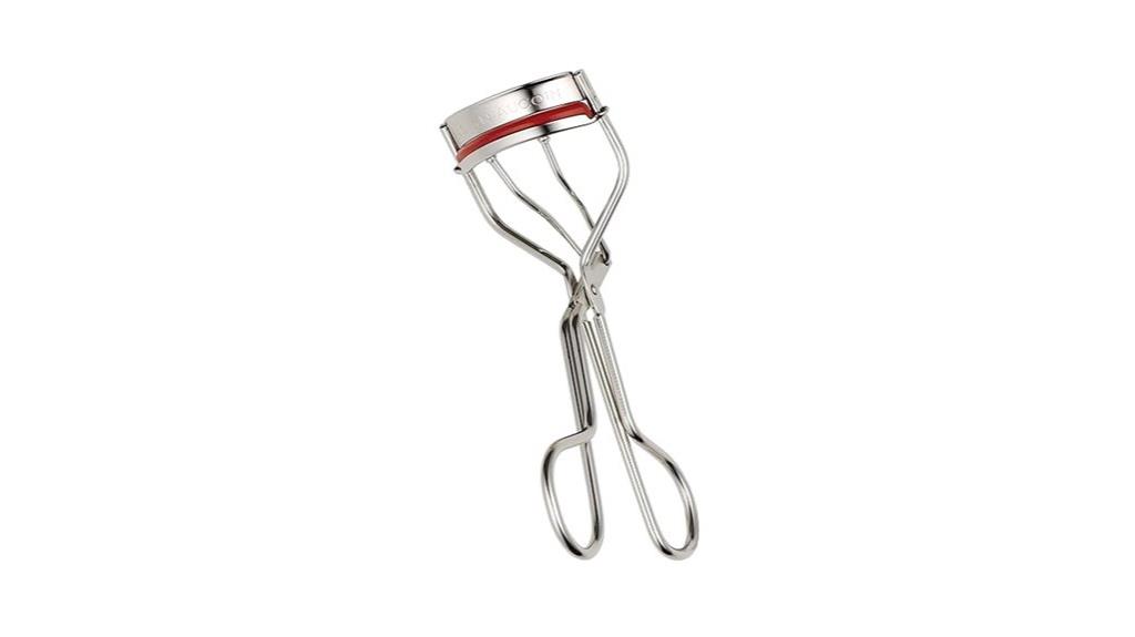 red cushioned eyelash curler