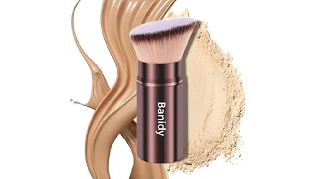 retractable travel face brush