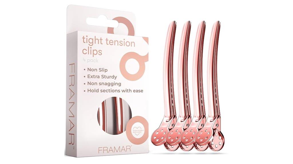 rose gold hair clips