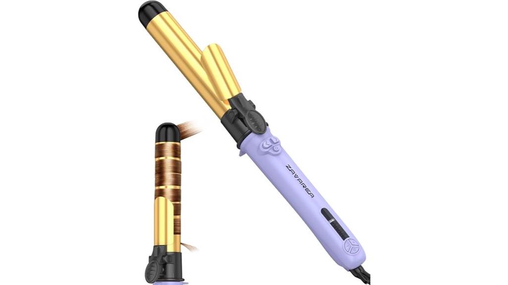 rotating curling iron barrel