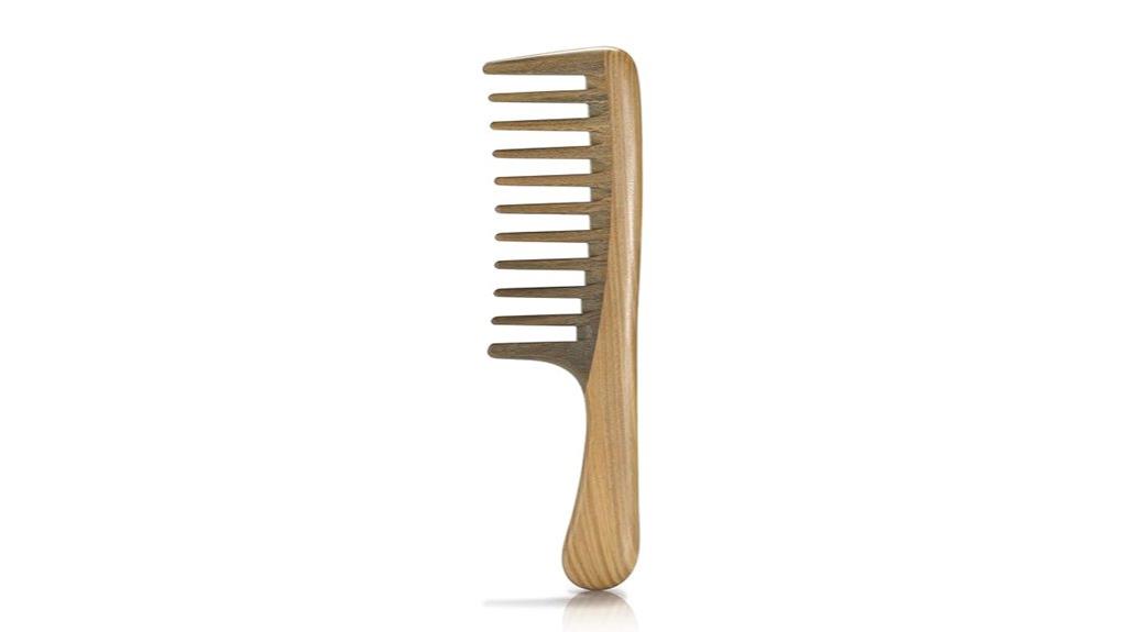 sandalwood curly hair comb