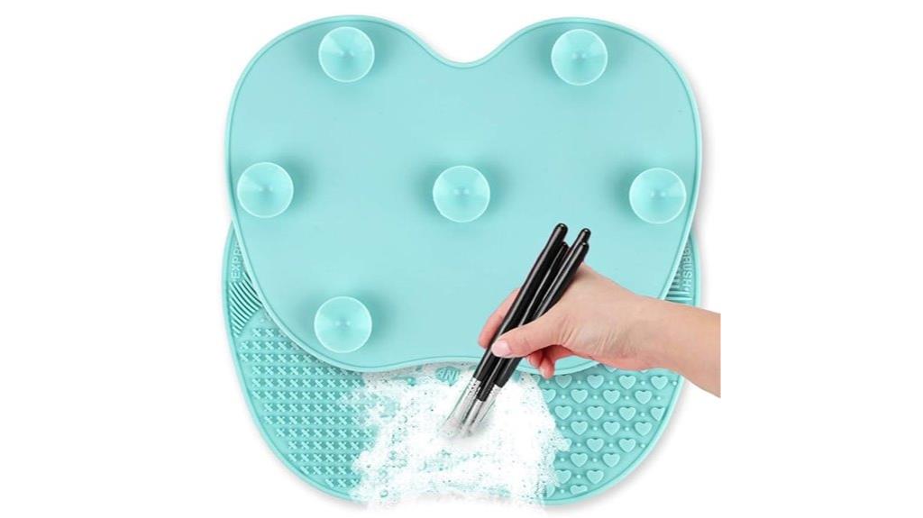 silicone brush cleaning mat