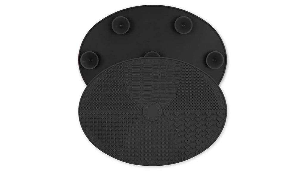 silicone brush cleaning pad