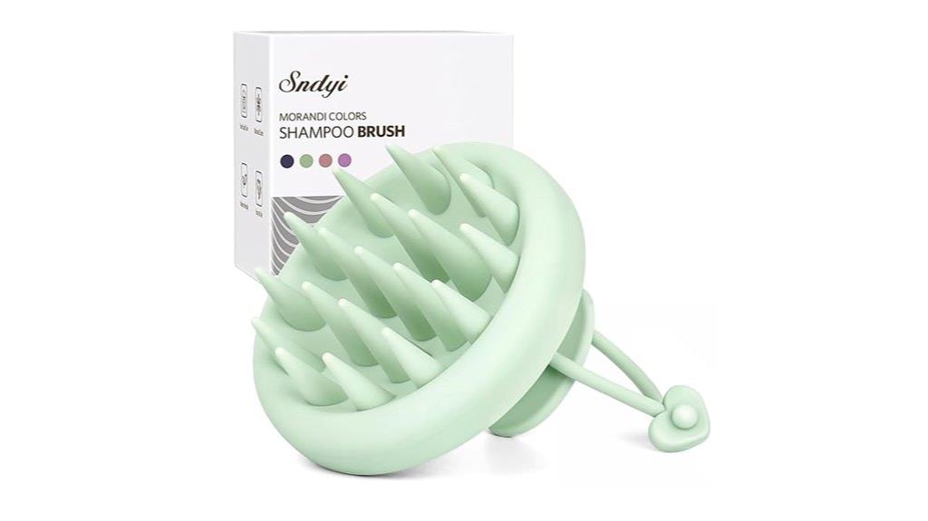 silicone scalp massage brush