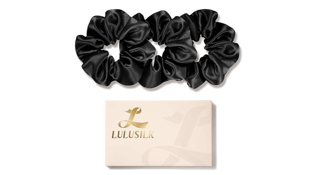 silk hair scrunchies pack