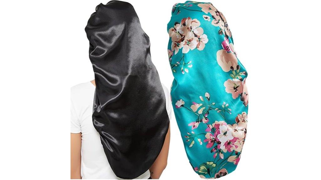 silk satin sleep caps
