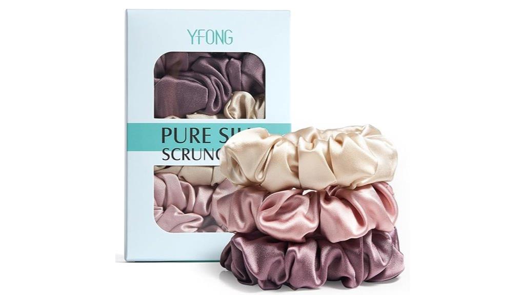 silk scrunchies for women