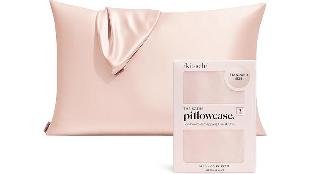 silky pillowcase with zipper