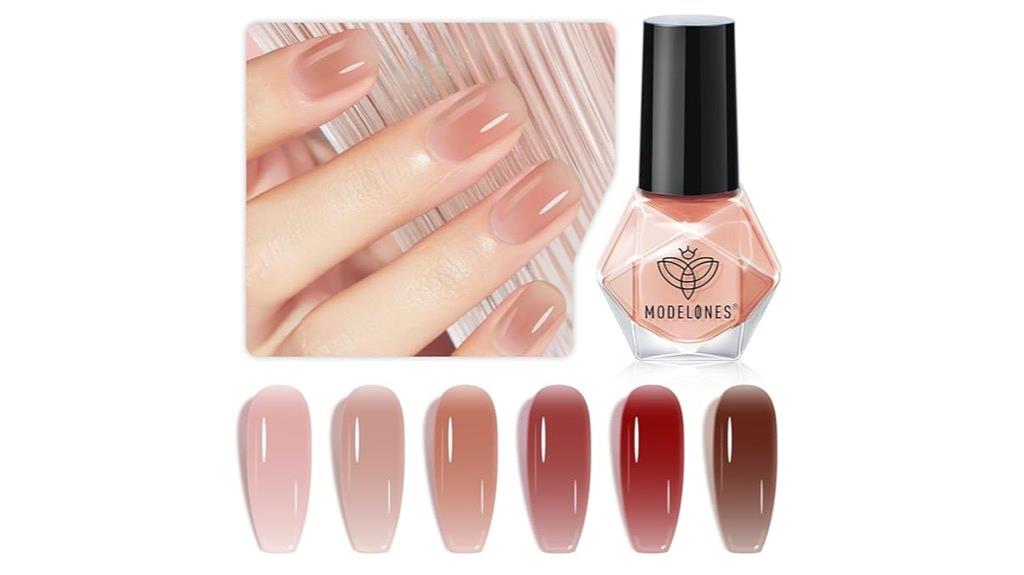 six color nude bright set
