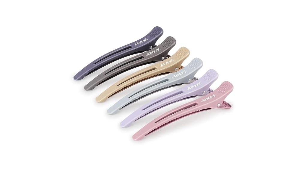 six piece hair clip set