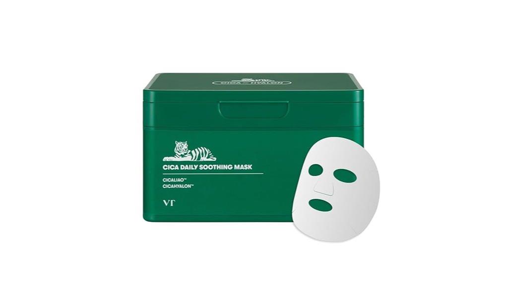 soothing cica face masks
