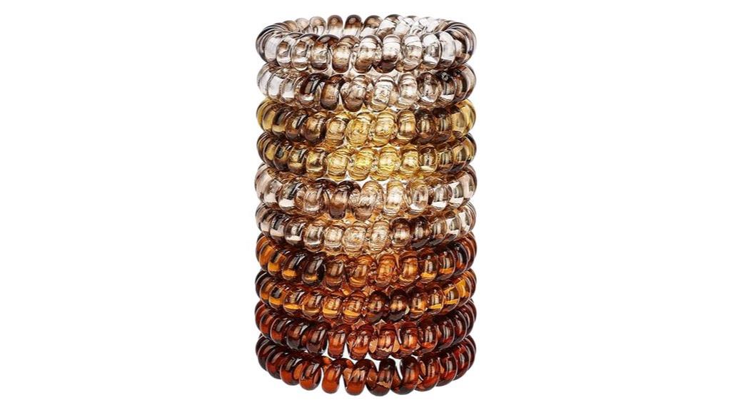 spiral hair ties pack