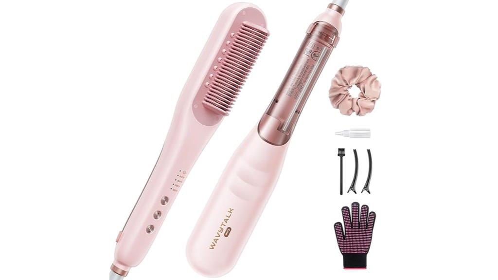 steam hair straightener brush