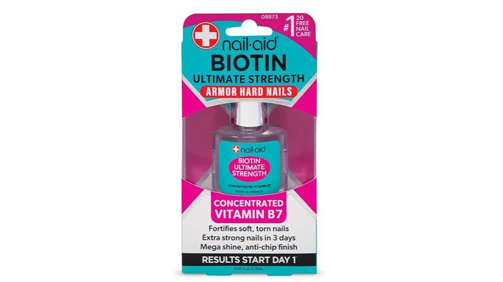 strengthens nails with biotin