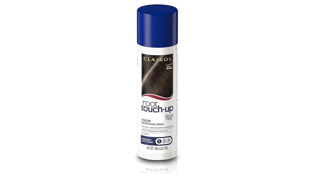 temporary dark brown spray