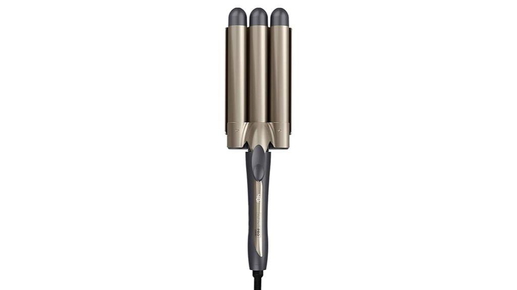 three barrel curling iron