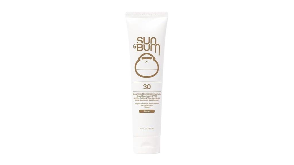 tinted mineral face sunscreen