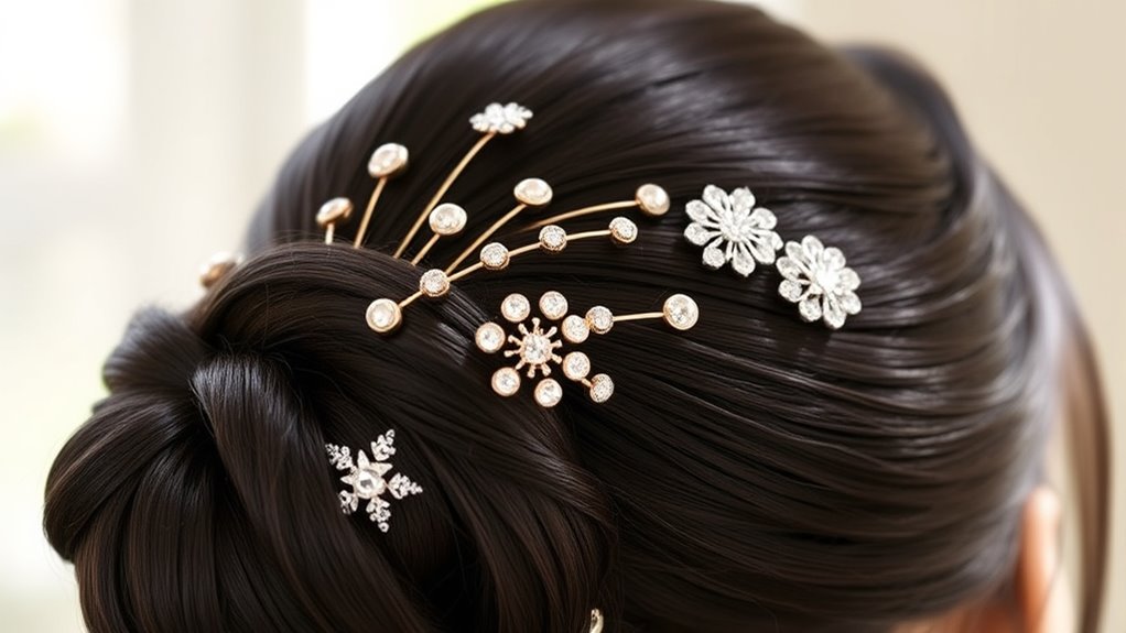 top bun hair pins