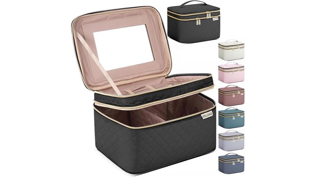 travel makeup organizer case