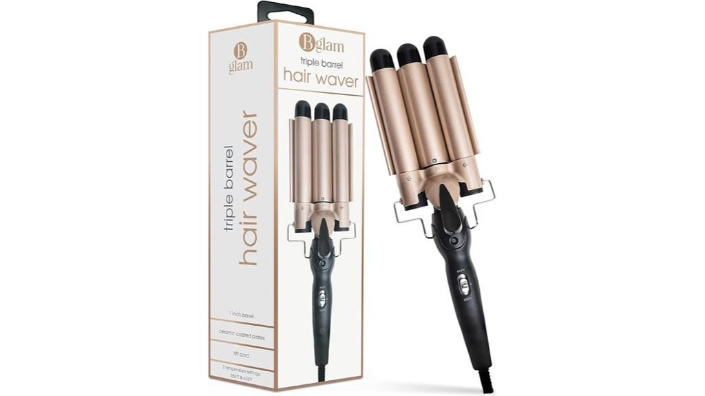 triple barrel ceramic waver