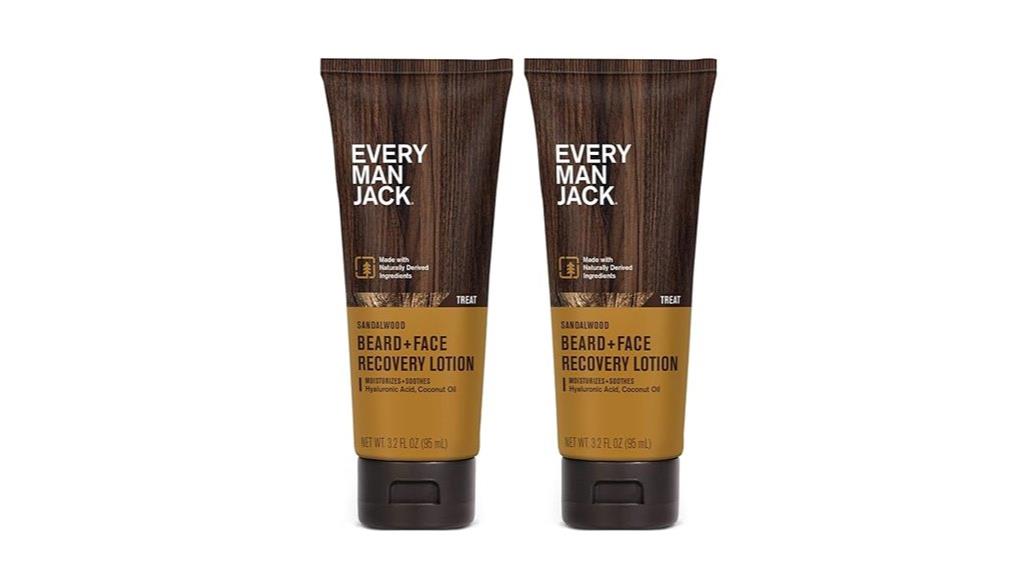 two pack beard face lotion