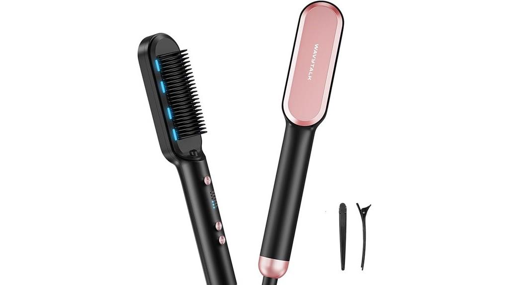 versatile 6 temperature hair straightener