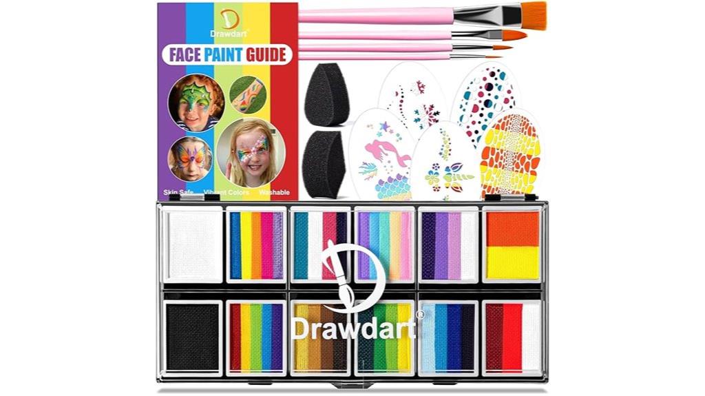 versatile face painting kit