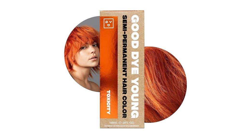 vibrant copper orange hair