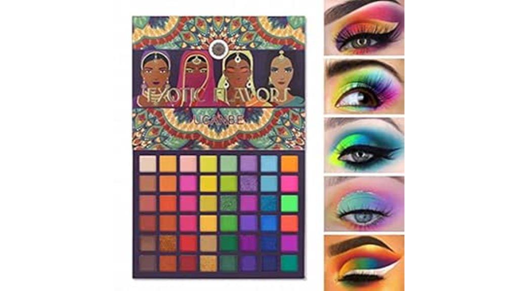 vibrant neon eyeshadow palette