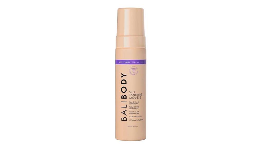 violet tanning mousse formula