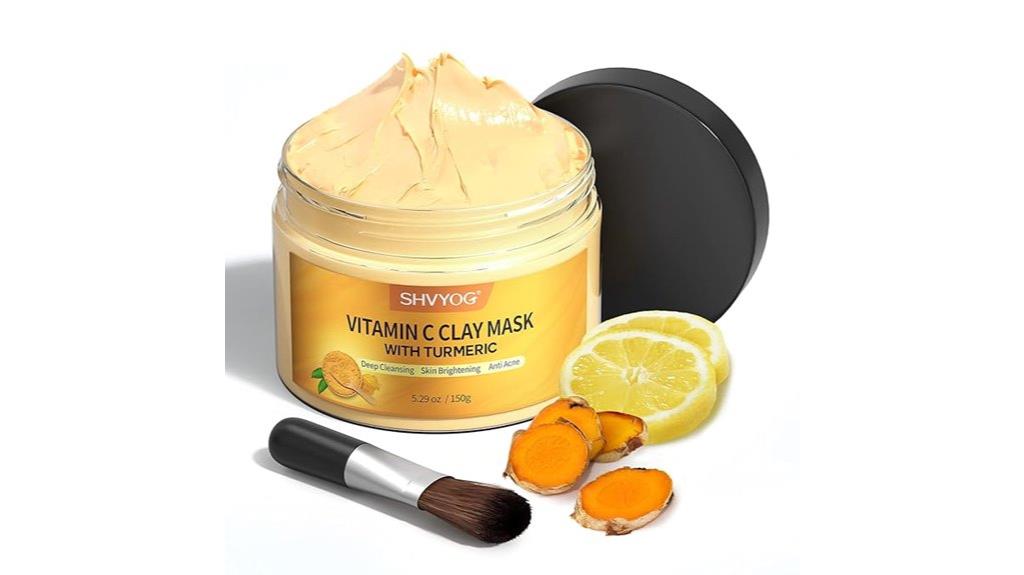 vitamin c clay turmeric mask